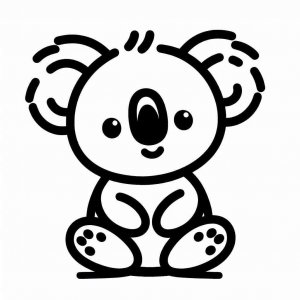 Koala coloring page - picture 22