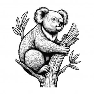 Koala coloring page - picture 23