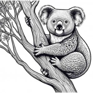 Koala coloring page - picture 24