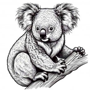 Koala coloring page - picture 25