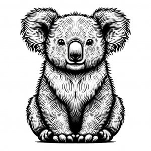 Koala coloring page - picture 5
