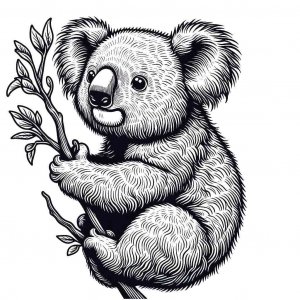 Koala coloring page - picture 9