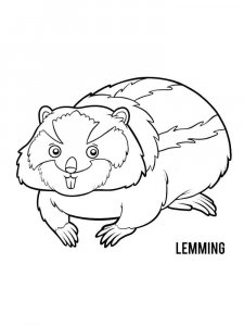 Lemming coloring page - picture 6