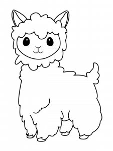 Llama coloring page - picture 21