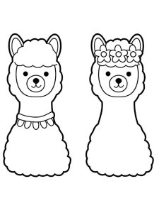 Llama coloring page - picture 3