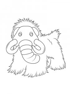 Mammoth coloring page - picture 26