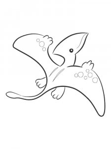 Pterodactyl coloring page - picture 11