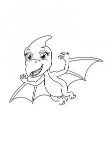 Pterodactyl coloring page - picture 3