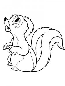 Skunk coloring page - picture 19