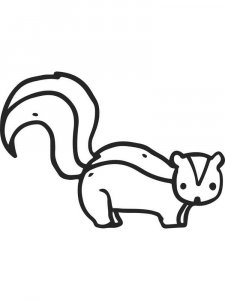 Skunk coloring page - picture 28