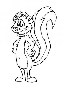 Skunk coloring page - picture 29