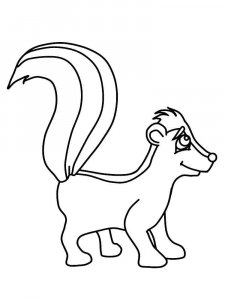Skunk coloring page - picture 30
