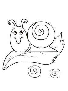 Snail coloring page - picture 10