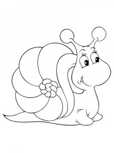 Snail coloring page - picture 17