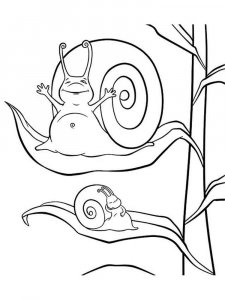 Snail coloring page - picture 28