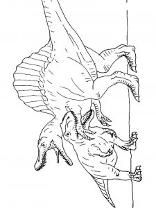 Spinosaurus coloring page - picture 12