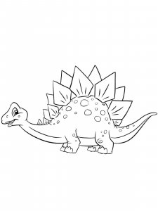 Stegosaurus coloring page - picture 17