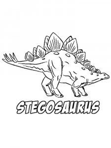 Stegosaurus coloring page - picture 19