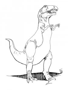 Tyrannosaurus coloring page - picture 35