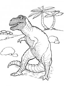 Tyrannosaurus coloring page - picture 36