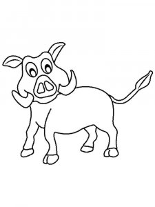 Warthog coloring page - picture 10