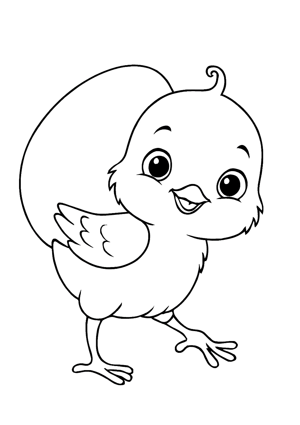 Free Baby Chick Coloring Pages