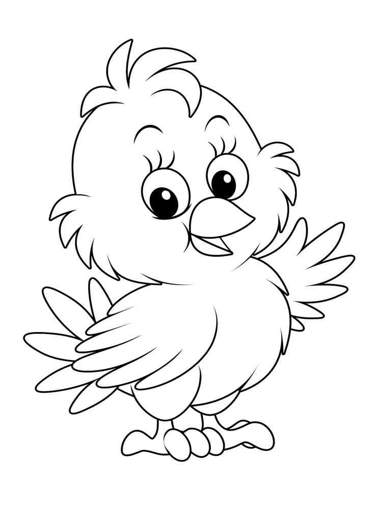 baby chicks coloring pages - photo #17