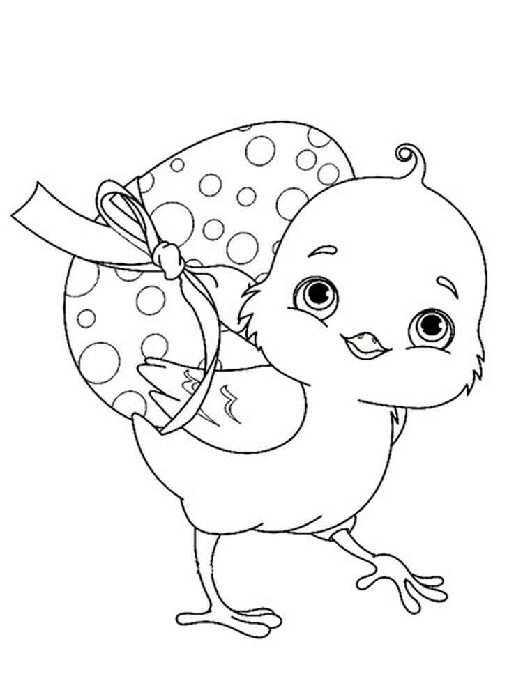 baby chick coloring pages - photo #22