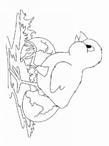 Baby chick coloring page - picture 14