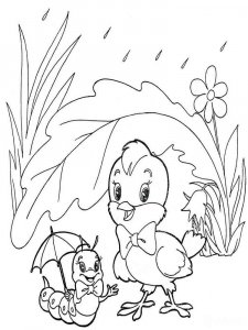 Baby chick coloring page - picture 4
