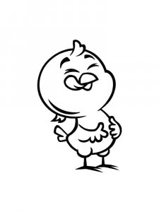 Baby chick coloring page - picture 21