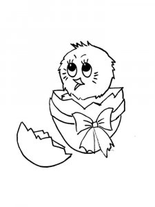 Baby chick coloring page - picture 26