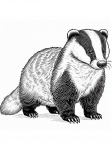 Badger coloring page - picture 25