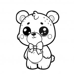 Bear coloring page - picture 12