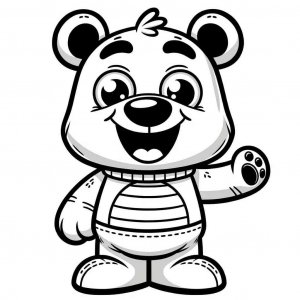 Bear coloring page - picture 30