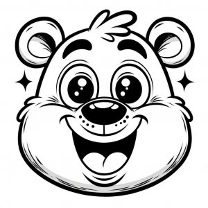 Bear coloring page - picture 31