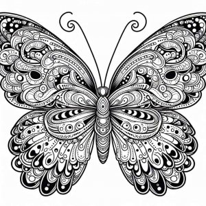 Butterfly coloring page - picture 15