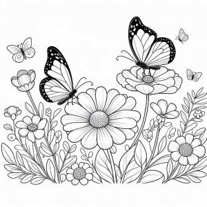 Butterfly coloring page - picture 5