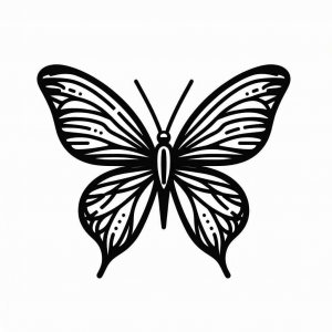 Butterfly coloring page - picture 8