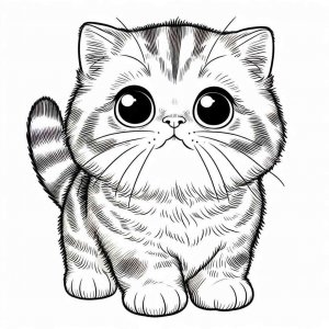 Cat coloring page - picture 26