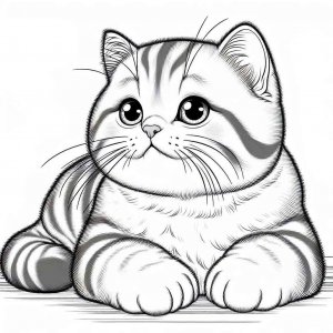 Cat coloring page - picture 31