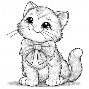 Cat coloring page - picture 32