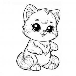Cat coloring page - picture 50