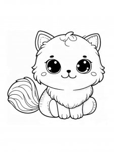 Cat coloring page - picture 51