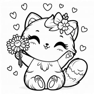Cat coloring page - picture 60