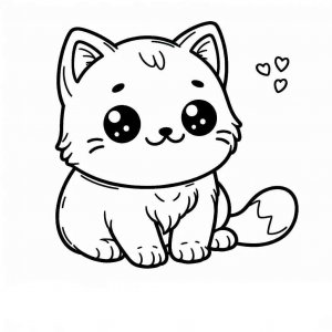 Cat coloring page - picture 61
