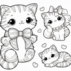 Cat coloring page - picture 64
