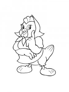 Chicken coloring page - picture 10
