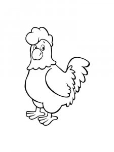 Chicken coloring page - picture 18
