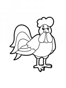 Chicken coloring page - picture 2